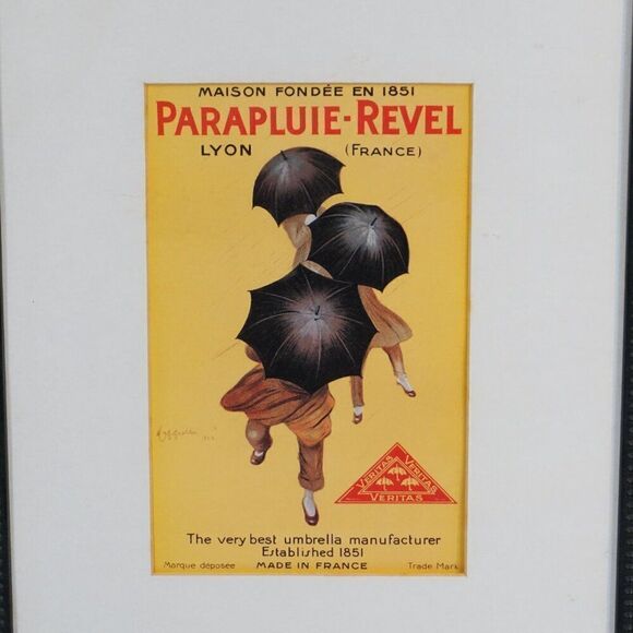 Vintage Print Picture Umbrella Ad Leonetto Cappiello Parapluie Revel Parasolier - Picture 5 of 9